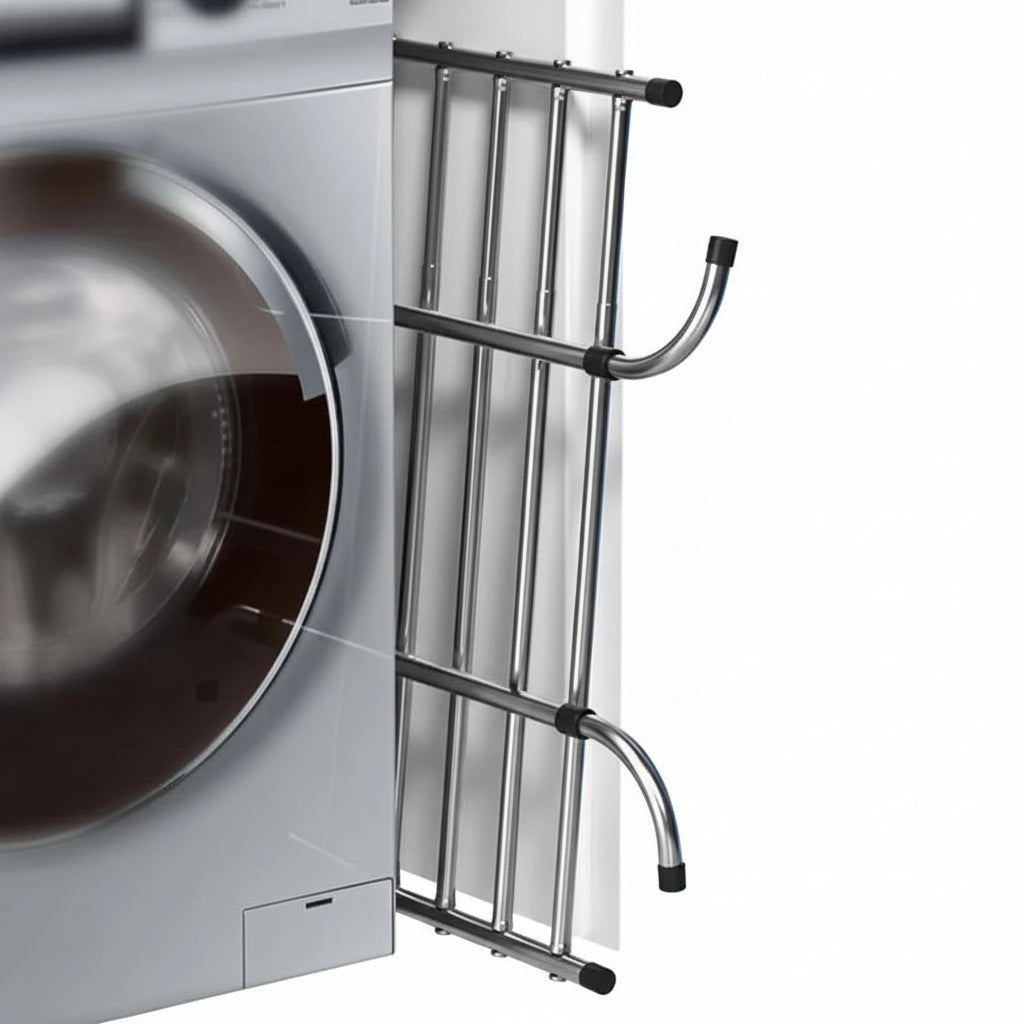 Étendoir à linge pour balcon en inox extensible