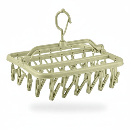 Petit étendoir à linge pliable 32 pinces
