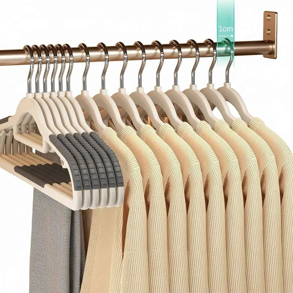 Cintre pour étendoir à linge antidérapant plastique