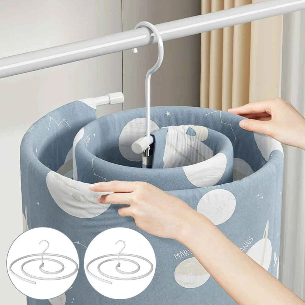 Cintre pour étendoir à linge spirale pour draps