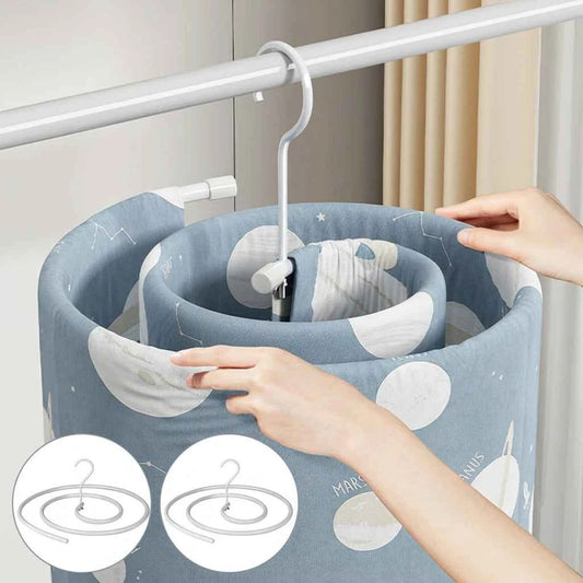 Cintre pour étendoir à linge spirale pour draps