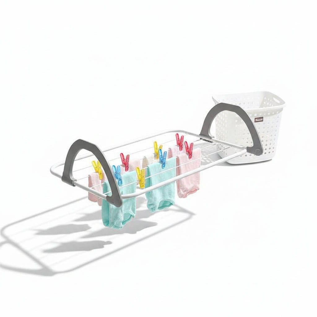 Étendoir à linge pour radiateur pliant en inox