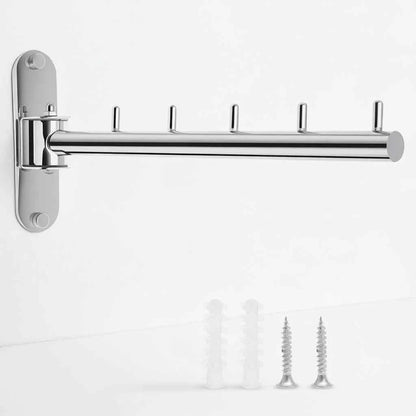 Étendoir à linge mural pliable inox rotatif