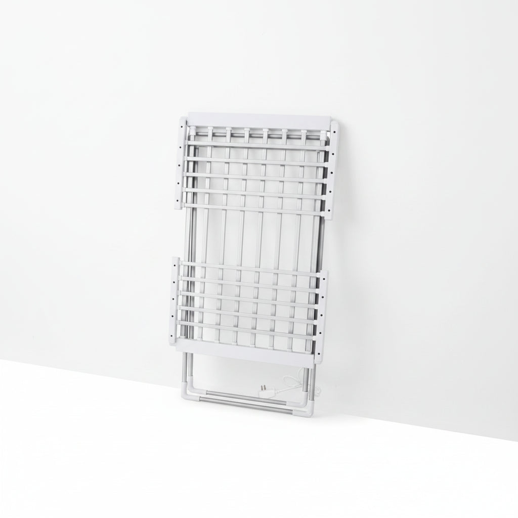 Étendoir à linge chauffant pliable en aluminium