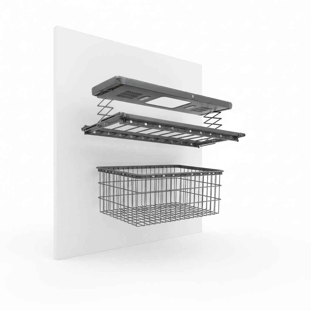 Étendoir à linge plafond électrique avec télécommande
