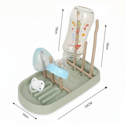 Étendoir à linge pour biberons en paille de blé
