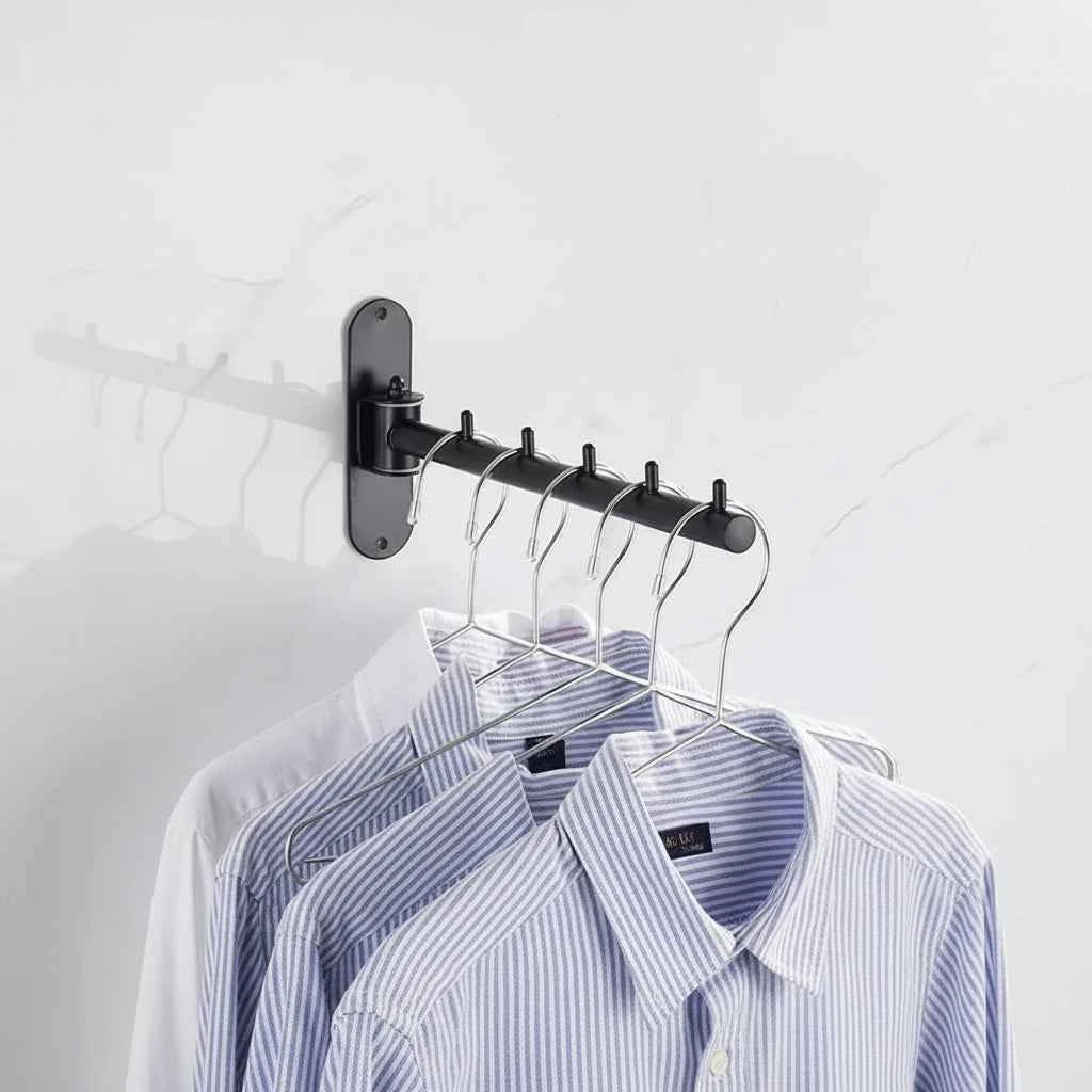 Étendoir à linge mural pliable inox rotatif