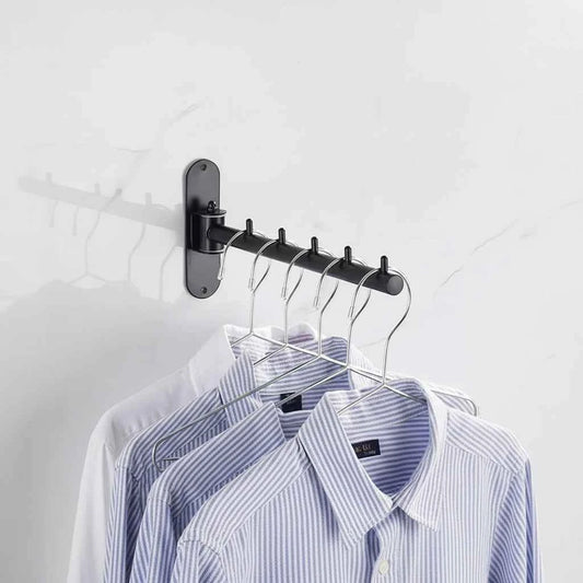 Étendoir à linge mural pliable inox rotatif