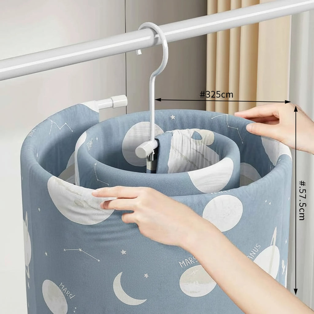 Cintre pour étendoir à linge spirale pour draps