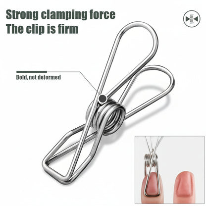 Cintre pour étendoir à linge inox avec pinces