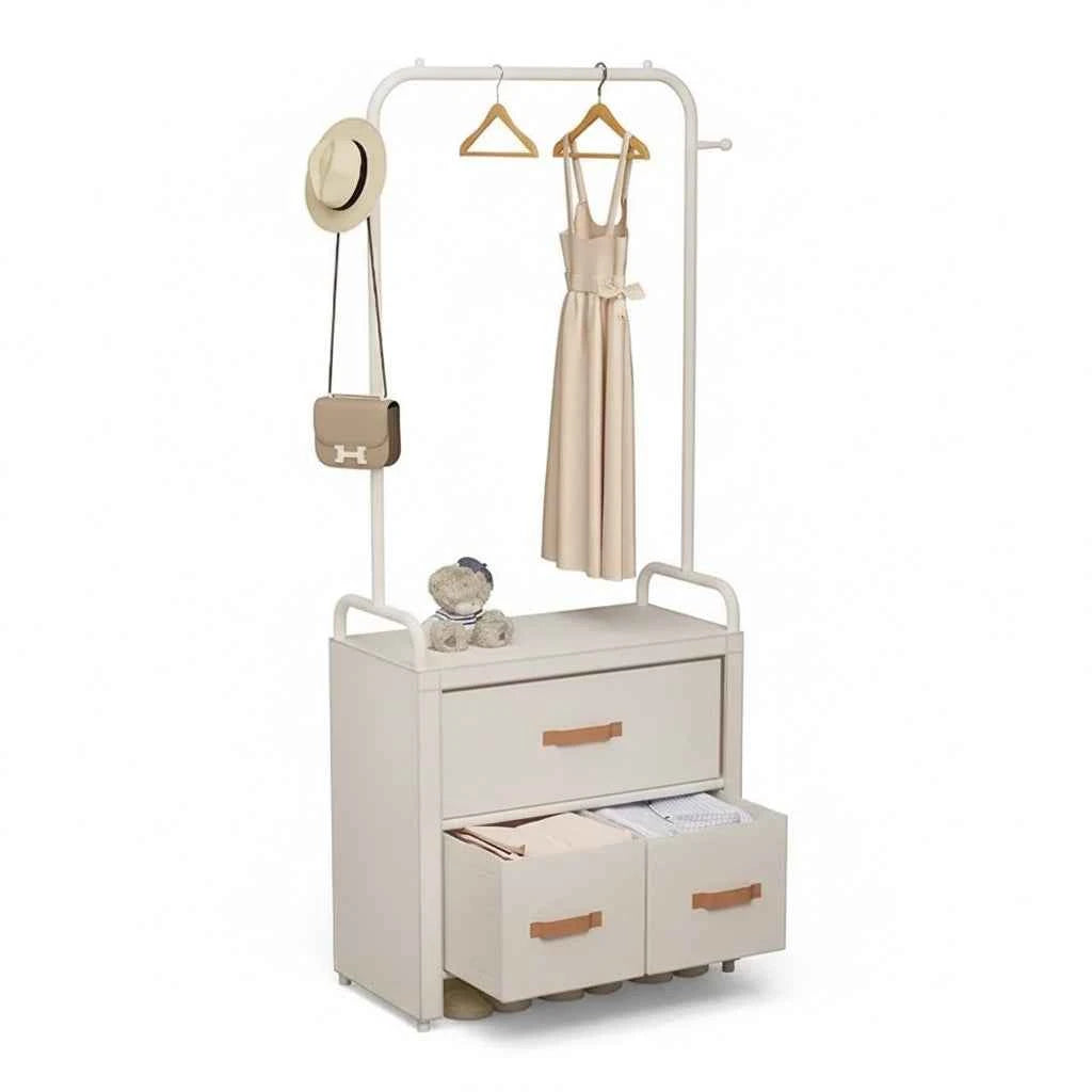 Étendoir à linge pliable avec armoire intégrée