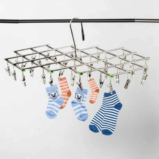 Petit étendoir à linge inox pliable