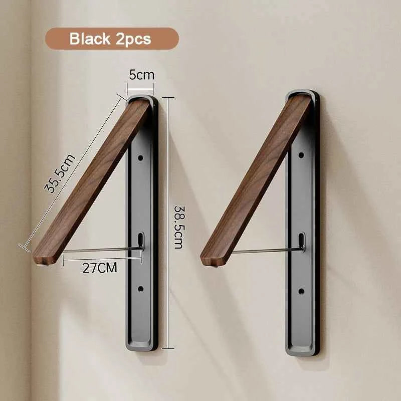 Étendoir à linge mural rétractable en aluminium pliable