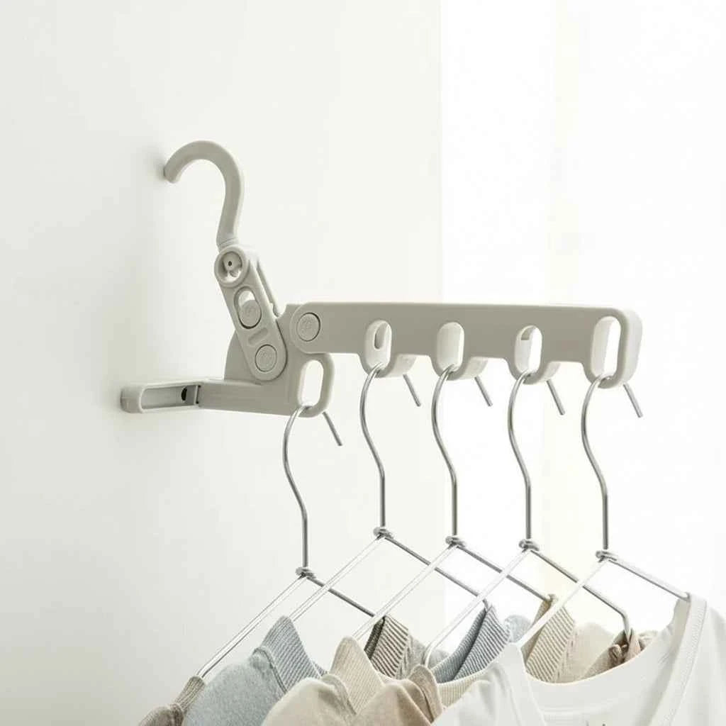 Cintre pour étendoir à linge pliable 5 trous