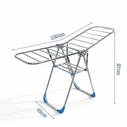 Étendoir à linge pliable inox intérieur extérieur