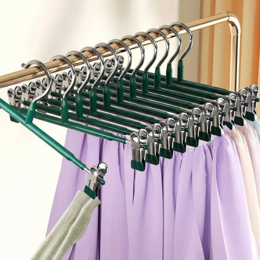 Cintre pour étendoir à linge pour pantalons inox