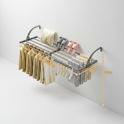 Étendoir à linge pour radiateur extensible pliable