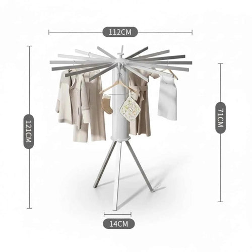 Étendoir à linge tour solide pliable balcon