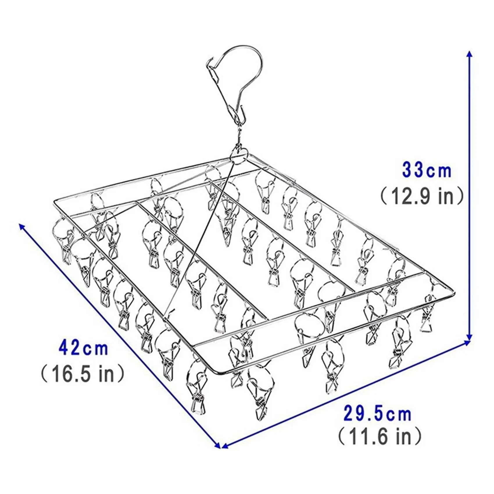 Petit étendoir à linge rectangle 30 pinces