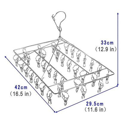 Petit étendoir à linge rectangle 30 pinces