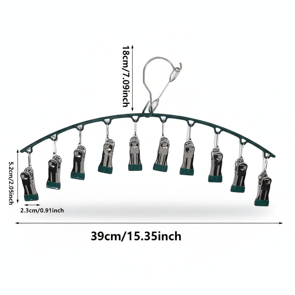 Petit étendoir à linge inox à pinces
