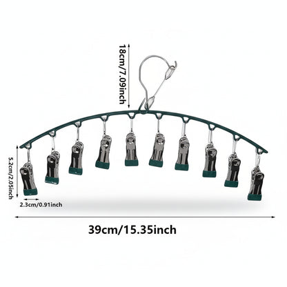 Petit étendoir à linge inox à pinces