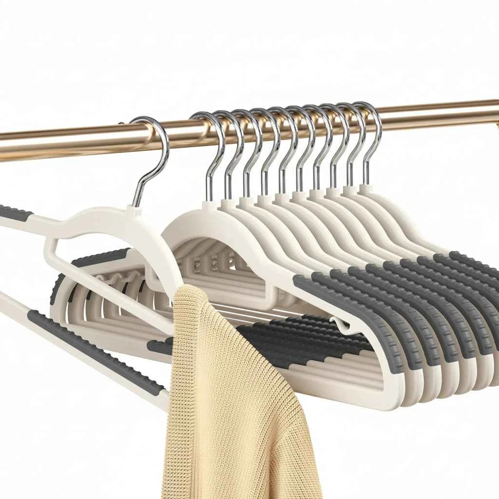 Cintre pour étendoir à linge antidérapant plastique