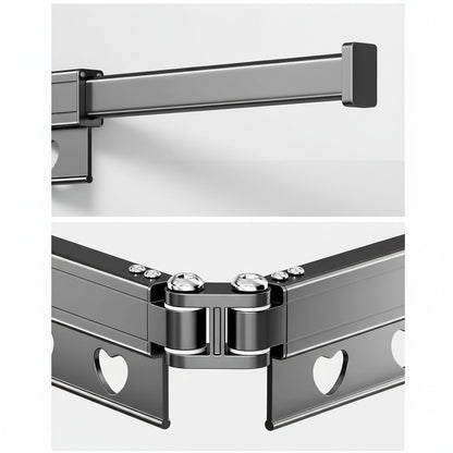 Étendoir à linge mural rétractable en aluminium pliable