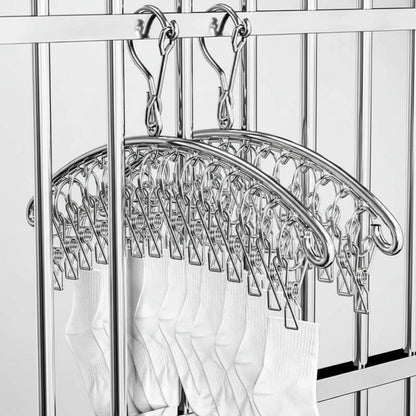 Cintre pour étendoir à linge inox 20 pinces