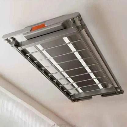 Étendoir à linge plafond électrique télescopique