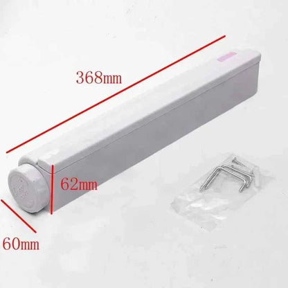 Étendoir à linge mural rétractable 5 fils 3,7 m