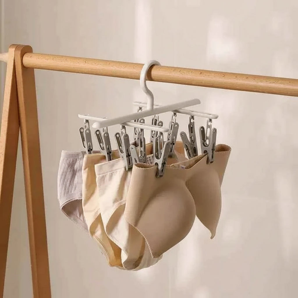 Petit étendoir à linge pour chaussettes et dessous