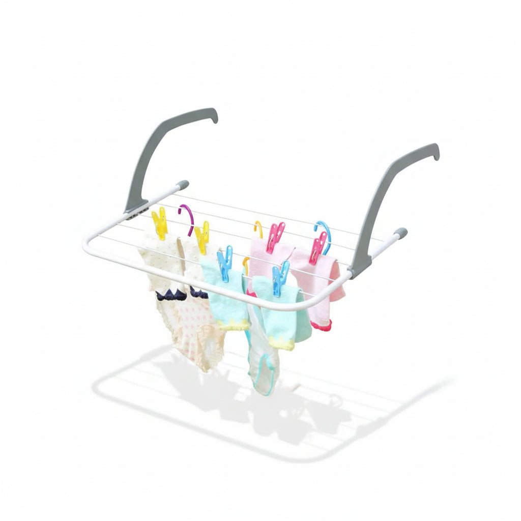 Étendoir à linge pour radiateur pliant en inox