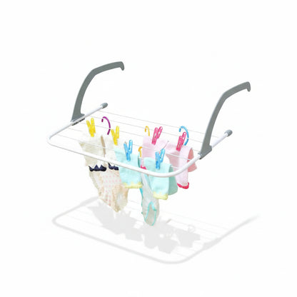 Étendoir à linge pour radiateur pliant en inox