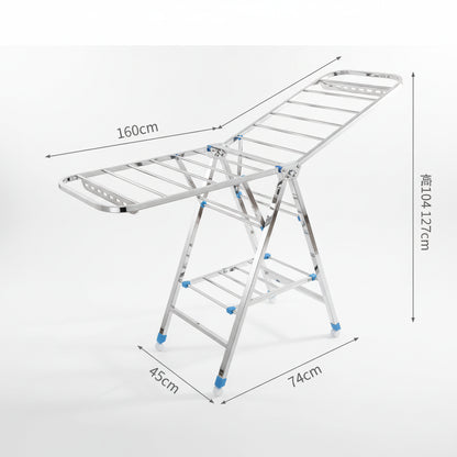 Étendoir à linge pliable inox intérieur extérieur