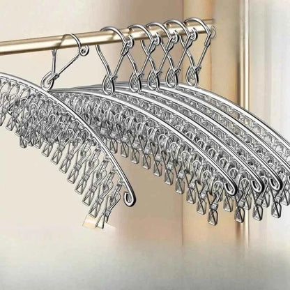 Cintre pour étendoir à linge inox 20 pinces