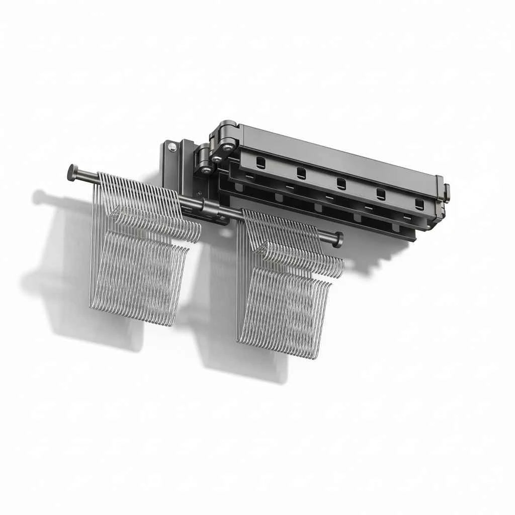 Étendoir à linge mural rabattable aluminium pliable