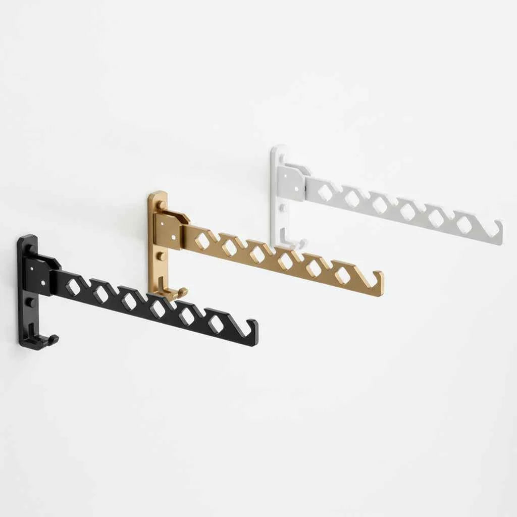 Étendoir à linge mural rabattable aluminium pliable