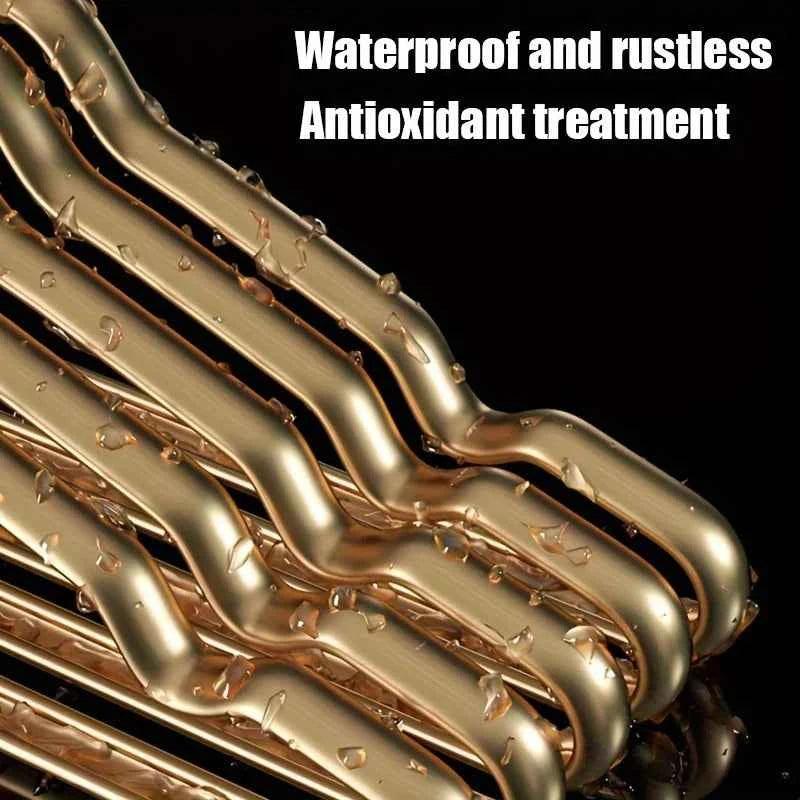 Cintre pour étendoir à linge aluminium doré