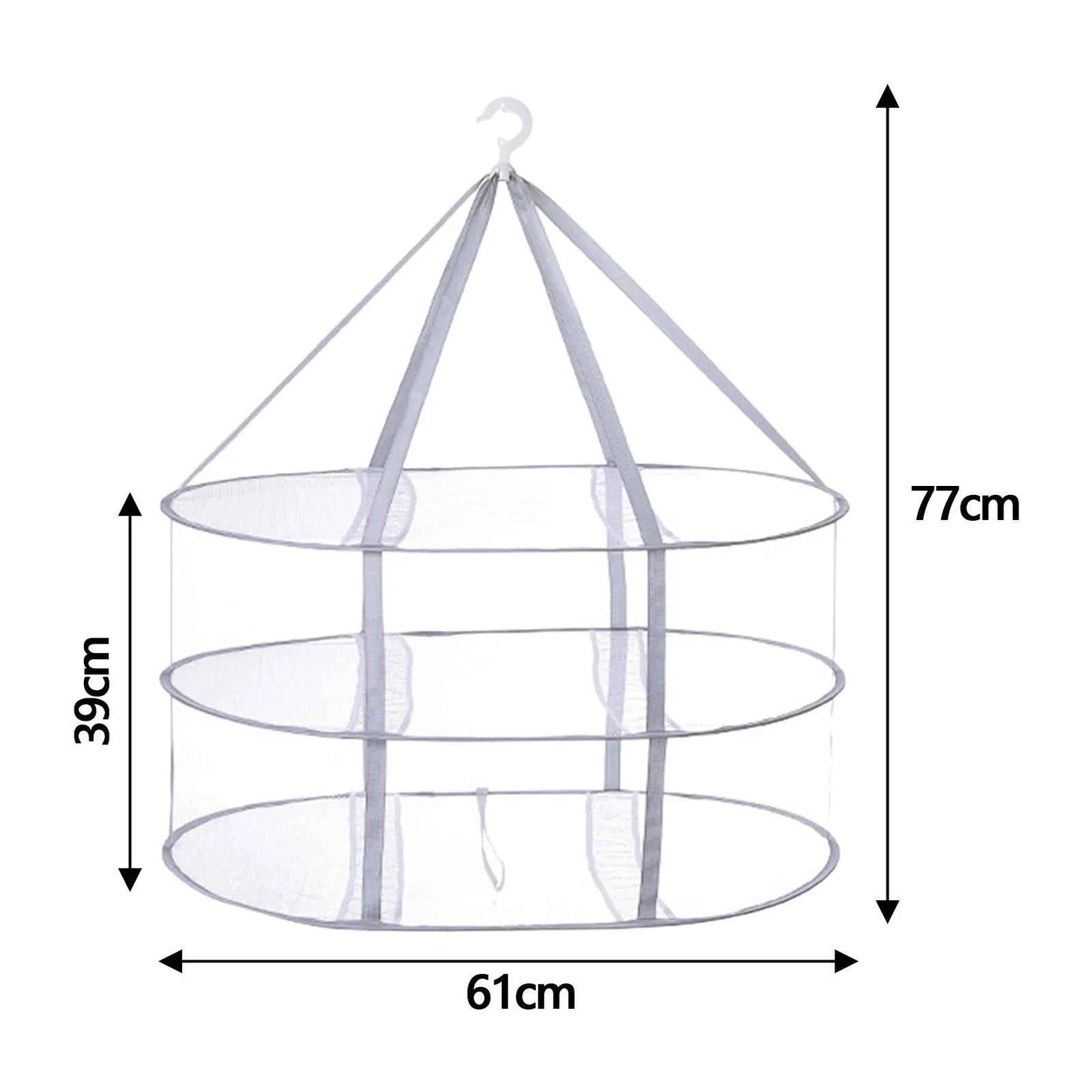 Petit étendoir à linge pliant en filet empilable