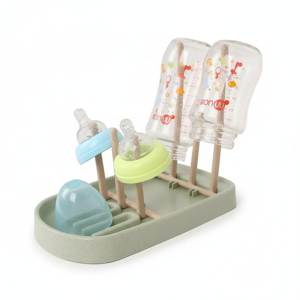 Étendoir à linge pour biberons en paille de blé