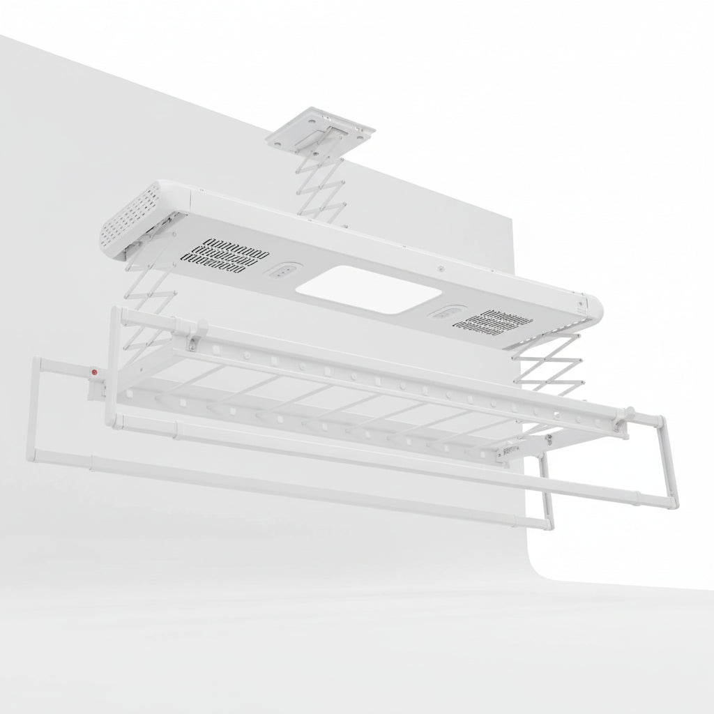 Étendoir à linge plafond électrique avec télécommande