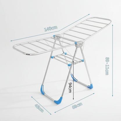 Étendoir à linge pliable inox intérieur extérieur