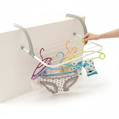 Étendoir à linge pour radiateur pliant en inox