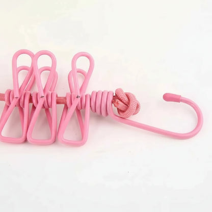 Fil pour étendoir à linge voyage avec 12 pinces