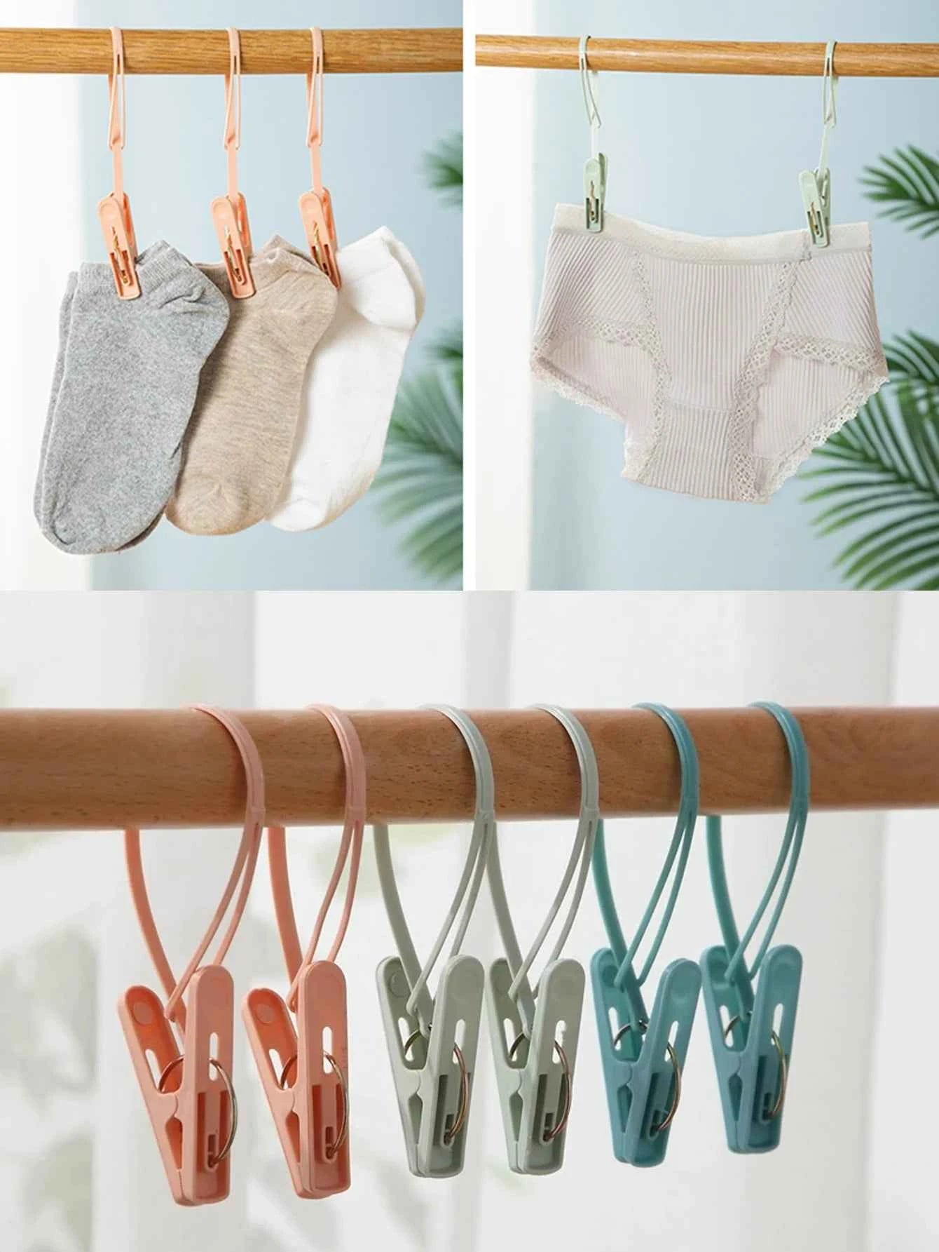 Cintre pour étendoir à linge pinces plastiques