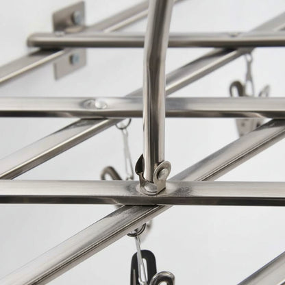 Petit étendoir à linge inox à pinces