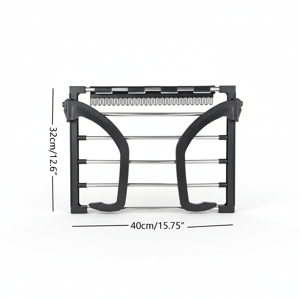 Étendoir à linge pour balcon pliable inox