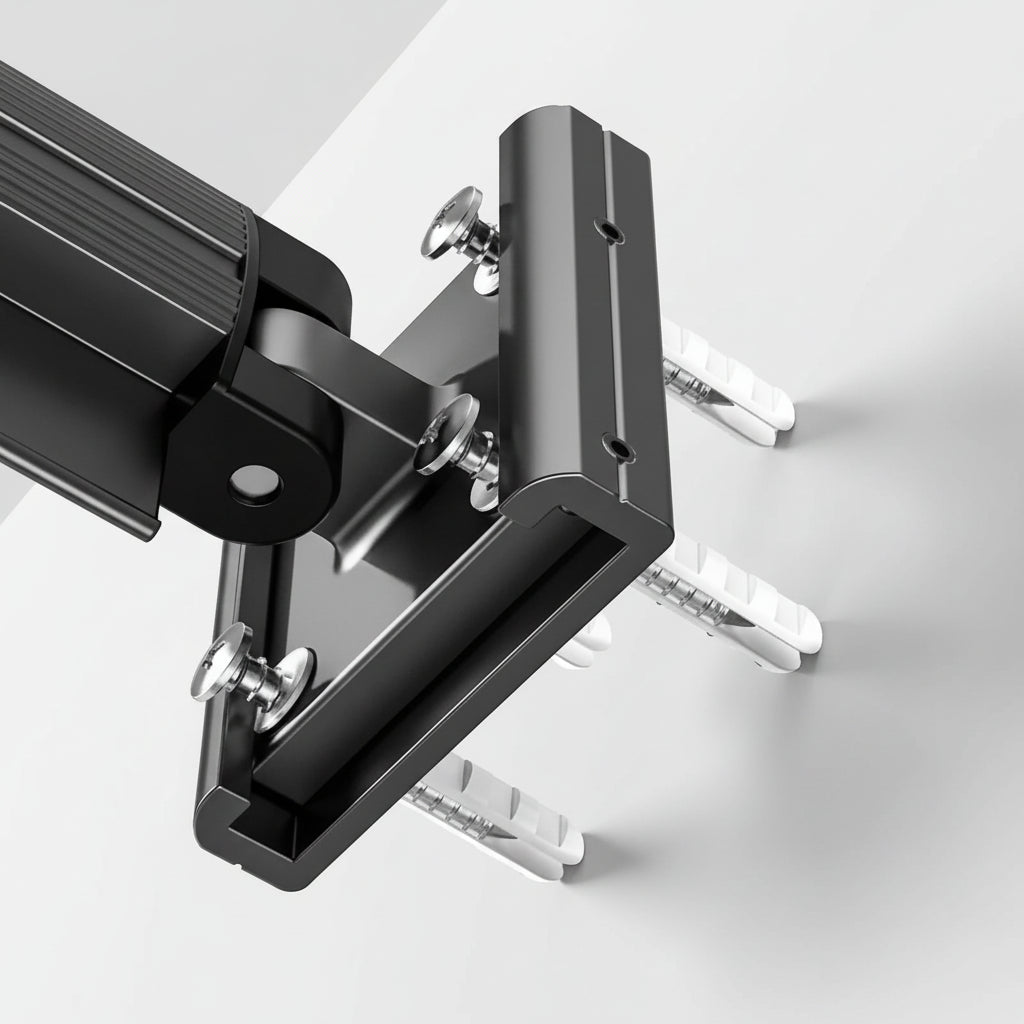 Étendoir à linge mural rabattable en aluminium