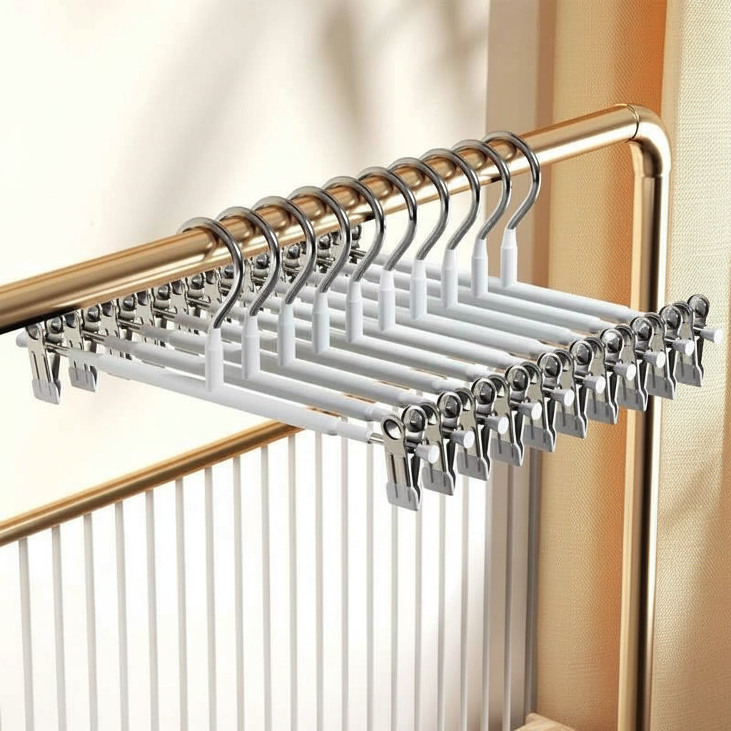 Cintre pour étendoir à linge pour pantalons inox